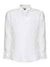 Fedeli Nick Linen Shirt In White