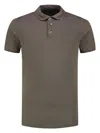 Fedeli Man Polo Shirt Lead Size 34 Cotton In 褐色