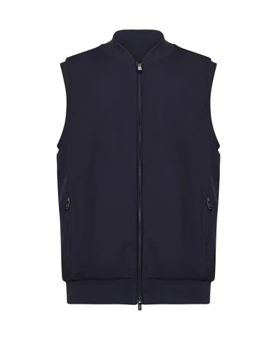 Fedeli Nylon Vest In Blue