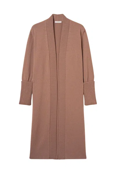 Fedeli "opale" Long Cardigan In Brown
