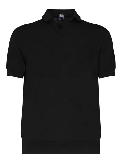 FEDELI OPEN NECK POLO