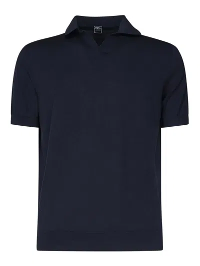 FEDELI OPEN NECK POLO