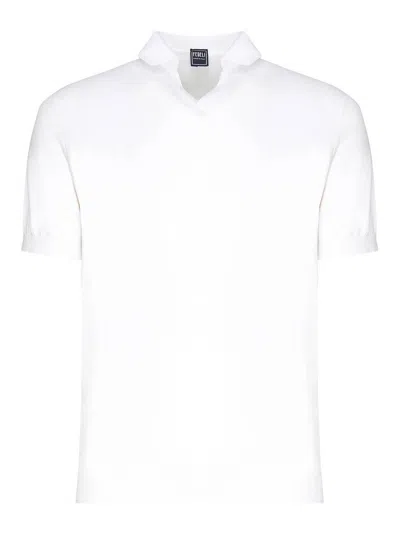 FEDELI OPEN NECK POLO