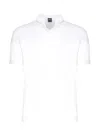 Fedeli Open Neck Polo In White