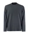 Fedeli Giza Cotton Crew-neck T-shirt In Black
