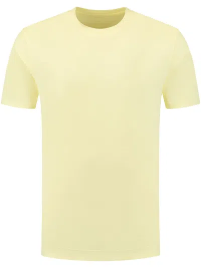 Fedeli Organic Cotton T-shirt In Yellow