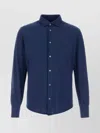 Fedeli Oxford Shirt With Curved Collar And Hem