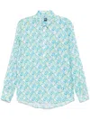 Fedeli Paisley-print Shirt In Blue