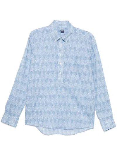 Fedeli Paisley-print Shirt In White