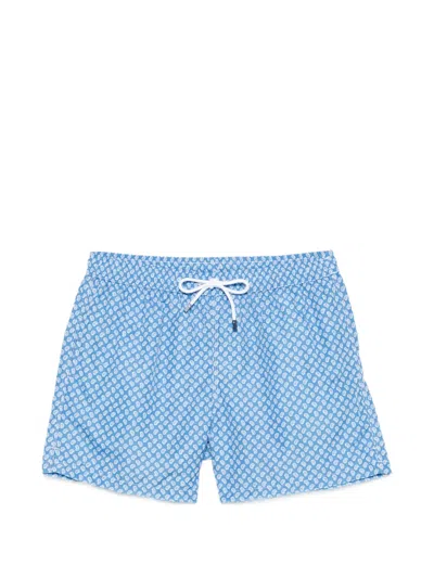 Fedeli Paisley Swim Shorts In Multi