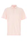 Fedeli Light Pink Solid Polo In Pink