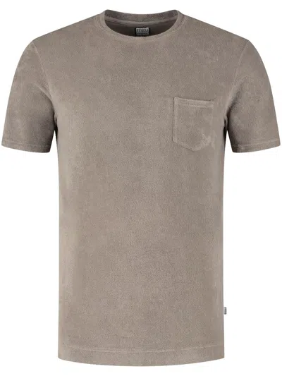 Fedeli Patch-pocket T-shirt In Brown