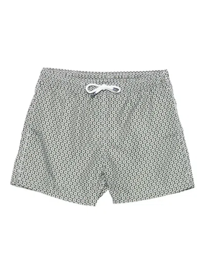 FEDELI PATTERNED DRAWSTRING SWIM SHORTS