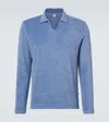 Fedeli Peter Cotton Terry Polo Shirt In Blue