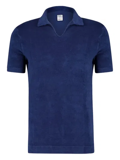 Fedeli Peter Polo Shirt In Blue