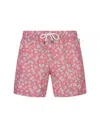 FEDELI PINK SWIM SHORTS WITH BUTTERFLY PRINT