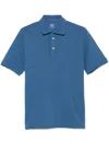 Fedeli Piqué Polo Shirt In Blue