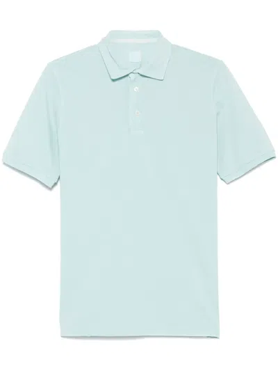 Fedeli Piqué Polo Shirt In Blue