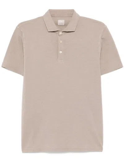 Fedeli Piqué Polo Shirt In Grey