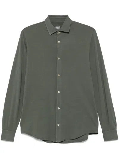 Fedeli Piqué Shirt In Green