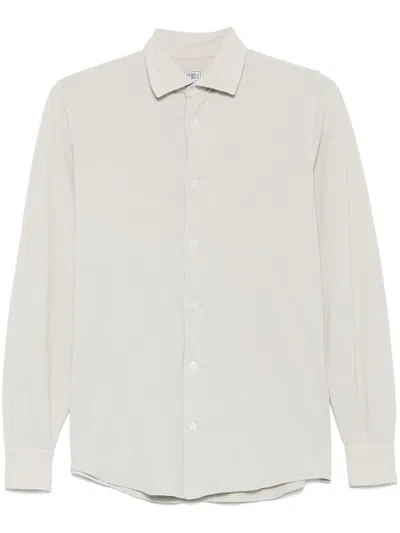 Fedeli Piqué Shirt In Grey
