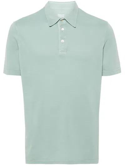 Fedeli Piqué-weave Polo Shirt In Green
