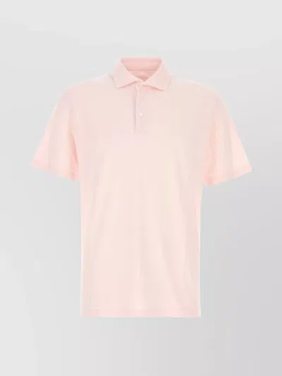 FEDELI PIQUET POLO SHIRT WITH POLO COLLAR