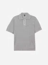 Fedeli Short-sleeved Polo Shirt In Grey