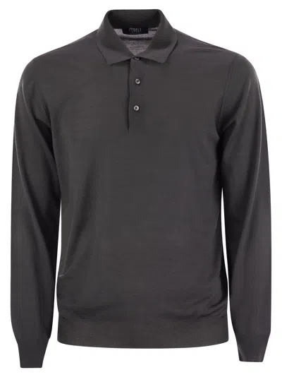 FEDELI FEDELI VIRGIN WOOL POLO SHIRT
