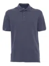 Fedeli Man Polo Shirt Midnight Blue Size 48 Cotton In Multicolor