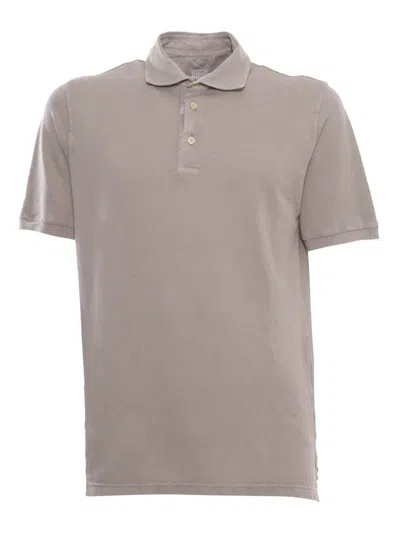 Fedeli Zero Cotton Jersey Polo Shirt In Brown