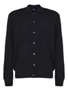 Fedeli Polo-neck Double-pocket Sweater In Black