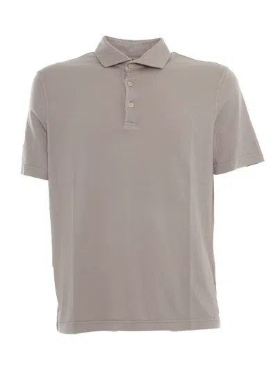 Fedeli Zero Cotton Jersey Polo Shirt In Brown