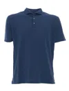 Fedeli Piquet Polo With Collar And Short Sleeves In Multicolor
