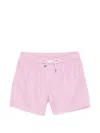 Fedeli Drawstring Beach Shorts In Pink