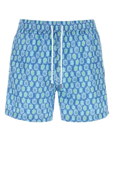Fedeli Printed Polyester Swimming Shorts