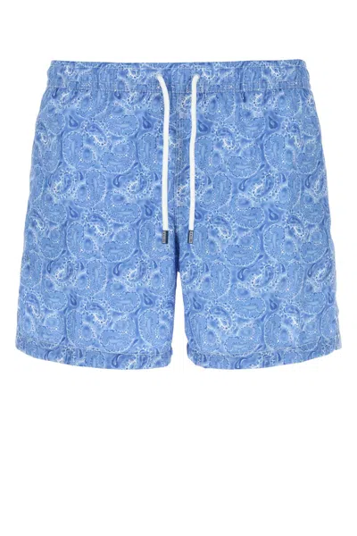 FEDELI FEDELI PRINTED POLYESTER SWIMMING SHORTS