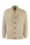 Fedeli Pure Cashmere Cardigan In Milk