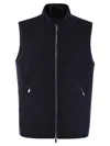 Fedeli Cashmere Lined Waistcoat In Night Blue