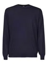 Fedeli Pure Virgin Wool Sweater In Blue