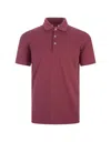 Fedeli Red Light Cotton Piquet Polo Shirt