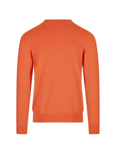 Fedeli Ribbed Argentina Sweater In Orange