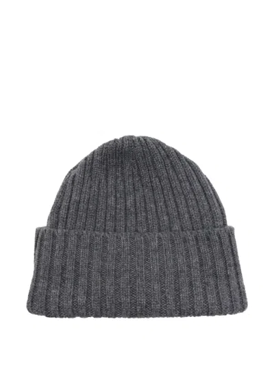 FEDELI RIBBED CASHMERE BEANIE