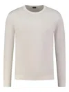Fedeli Ribbed Crew-neck Sweater In Grey