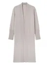 Fedeli Ribbed Cuff Coat In Neutral
