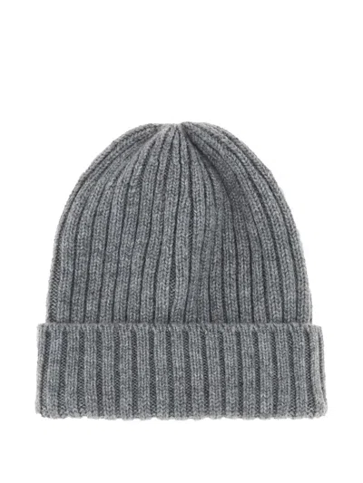 FEDELI RIBBED-KNIT BEANIE