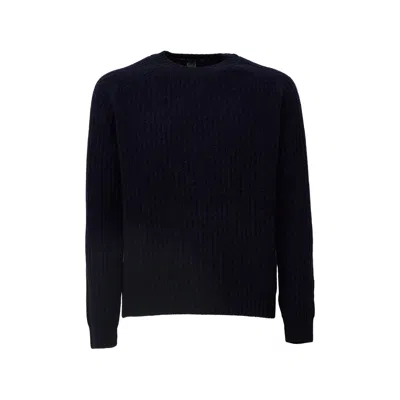 Fedeli Ribbed Knit Crew Neck Sweater In Multi