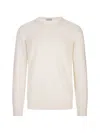 Fedeli Long-sleeved Sweater In White