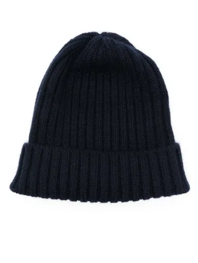 Fedeli Rib-knit Cashmere Beanie In Nero