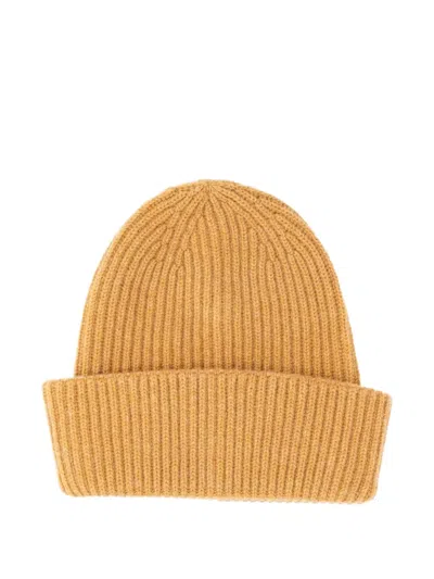 Fedeli Ribbed-knit Cashmere Beanie Hat In Gray